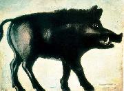 Niko Pirosmanashvili A Black Wild Boar oil painting on canvas